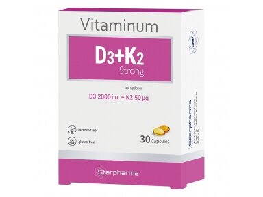 VITAMINUM D3+K2 strong Starpharma VITAMINUM D3+K2 strong Starpharma