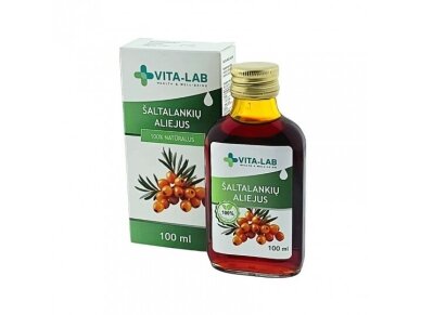 VITA LAB aliejus šaltalankių 100% natūralus, 100 ml (230mg karotinoidų) VITA LAB aliejus šaltalankių 100% natūralus, 100 ml (230mg karotinoidų)