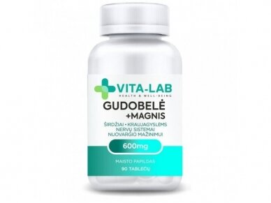 VITA-LAB maisto papildas Gudobelė 600 su magniu, N90 VITA-LAB maisto papildas Gudobelė 600 su magniu, N90