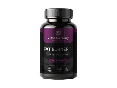 VitalHarmony Fat Burner Pluss - 60 kapsulių VitalHarmony Fat Burner Pluss - 60 kapsulių
