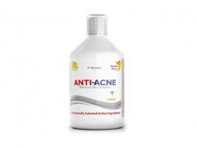 Swedish Nutra Vitaminai Anti-Acne, 500 ml.