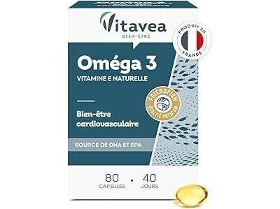 Vitavea OMEGA 3 su natūralios kilmės vit E nr.80 Vitavea OMEGA 3 su natūralios kilmės vit E nr.80