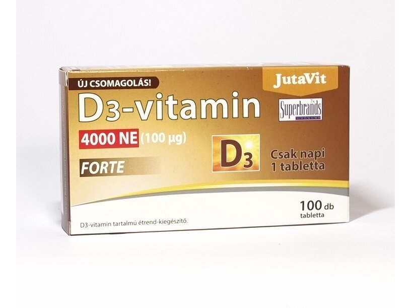 VITAMINAS D3 4000 TV 100 mg FORTE 100 tab. "JUTAVIT"