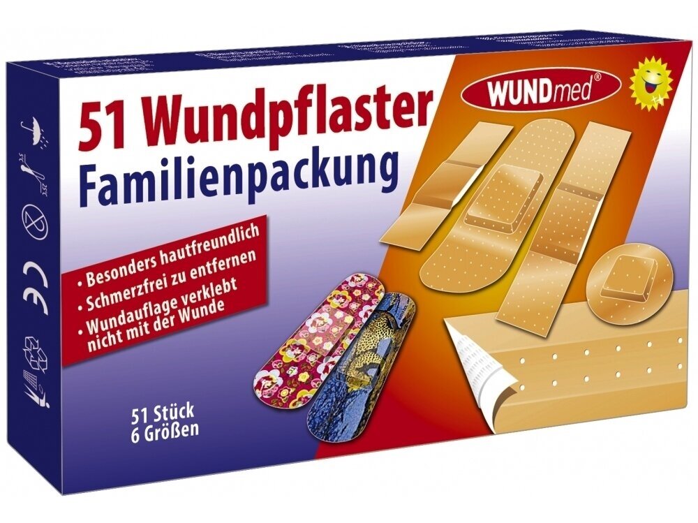 WUNDMED Pleistrų rinkinys 51 vnt.