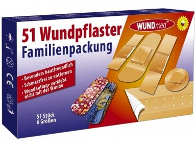 WUNDMED Pleistrų rinkinys 51 vnt.
