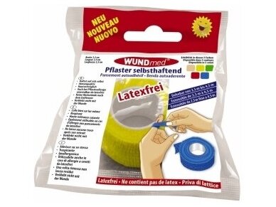 WUNDMED Elastinis pleistras / Be latekso / 2,5m x 4,5cm WUNDMED Elastinis pleistras / Be latekso / 2,5m x 4,5cm