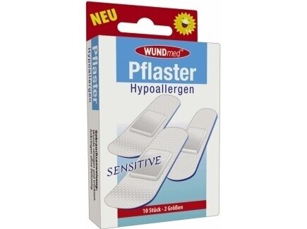 WUNDMED Hipoalerginiai pleistrai SENSITIVE 10 vnt WUNDMED Hipoalerginiai pleistrai SENSITIVE 10 vnt