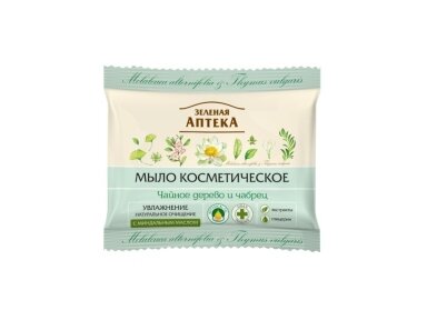Zelionaja apteka Kosmetinis muilas ARBATMEDIS IR ČIOBRELIS su migdolų aliejumi 75 gr. Zelionaja apteka Kosmetinis muilas ARBATMEDIS IR ČIOBRELIS su migdolų aliejumi 75 gr.