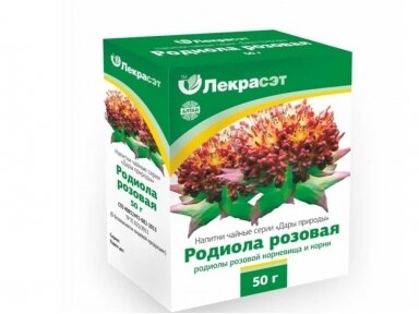 Žolelių arbata Auksinė šaknis „Rožinė radiolė“, 50 g.LekraSet Žolelių arbata Auksinė šaknis „Rožinė radiolė“, 50 g.LekraSet