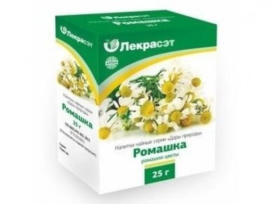 Žolelių arbata Ramunėlių žiedai 25g. LekraSet Žolelių arbata Ramunėlių žiedai 25g. LekraSet