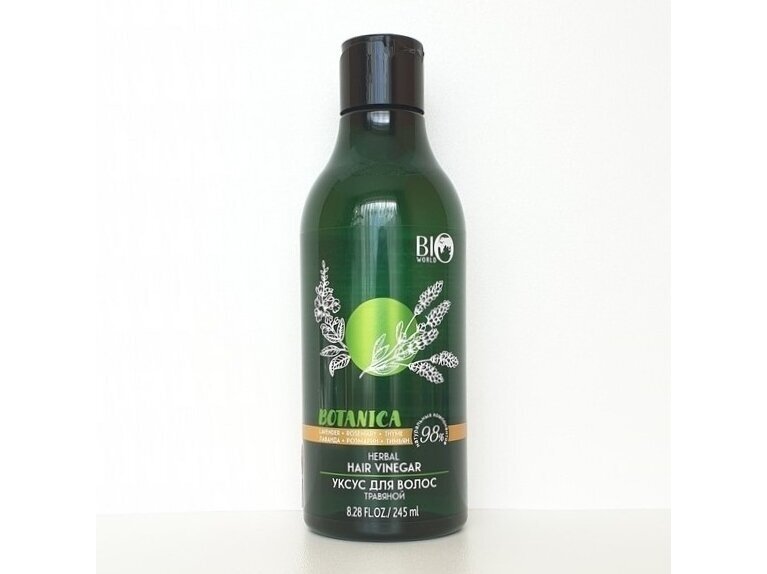 ŽOLELIŲ ACTAS PLAUKŲ SKALAVIMUI HERBAL HAIR VINEGAR "BOTANICA" 245 ML. ŽOLELIŲ ACTAS PLAUKŲ SKALAVIMUI HERBAL HAIR VINEGAR "BOTANICA" 245 ML.