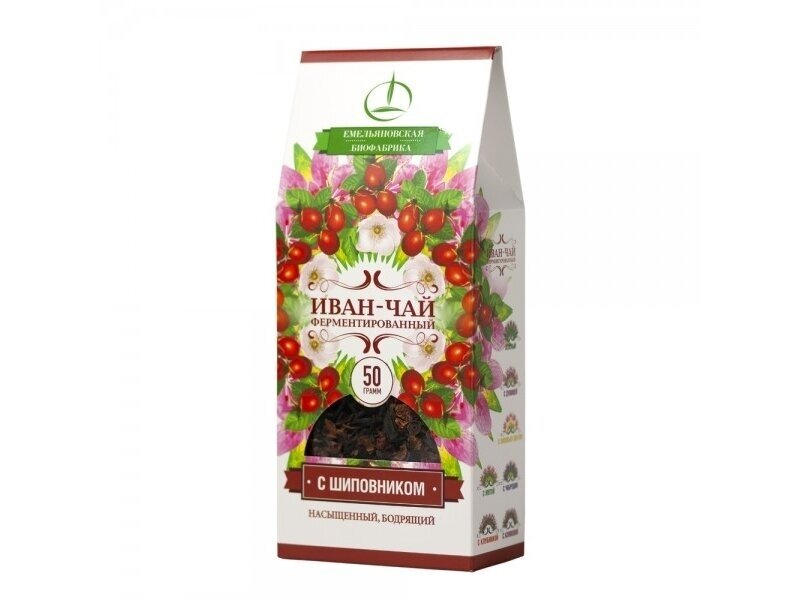 Žolelių arbata " IVAN - ČAI" fermentuota su erškėtuoge 50 gr.